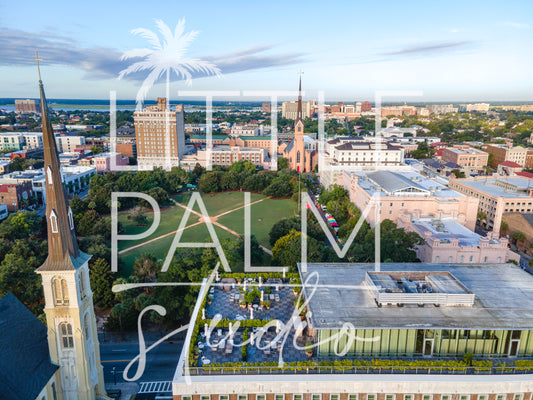 Marion Square Farmer's Market Drone 2